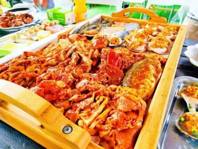 海鲜鲜肉自助烧烤